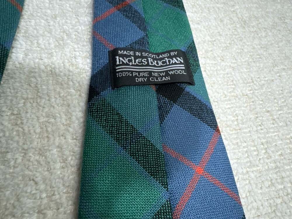 Ingles Buchan 100% Pure New Wool Tartan Tie — Made in Scotland